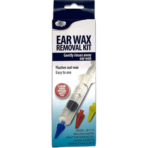 Gentle Ear Cleaning Kit JB7113 Reusable Ear Washer 3 Color Tips Hygiene Set - Picture 4 of 6